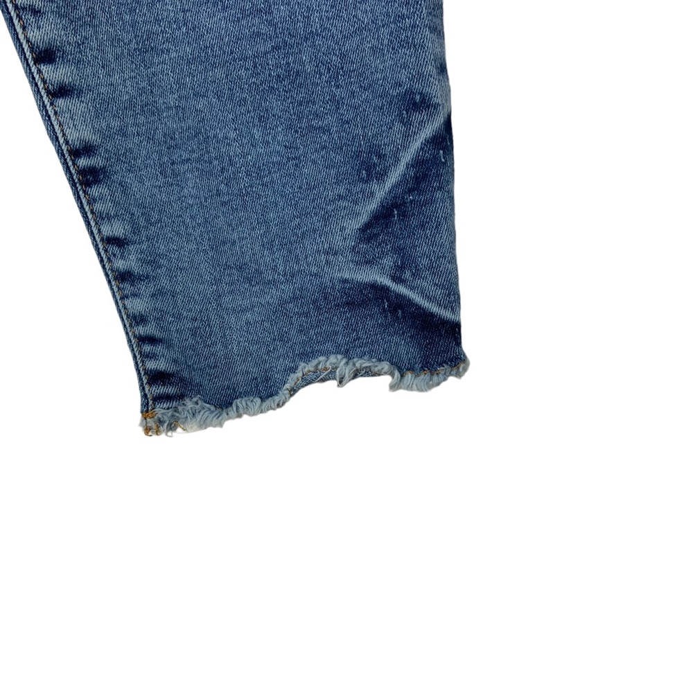 Good American Womens Good Waist Crop Jeans Sz 4 Blue High Rise Stretch - Picture 5 of 9